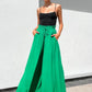 Women's Casual Elastic Waist Wide-Leg Pants