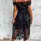 Women's Sexy Off-Shoulder Lace Loose Fit Dress