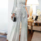 Women's Off-Shoulder Casual High-Waisted Plus Size Wide-Leg Pants