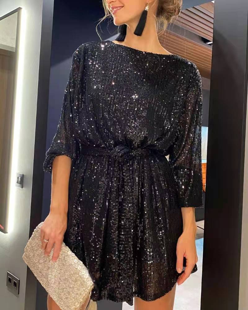 Sequin Beaded Dress