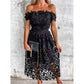 Women's Sexy Off-Shoulder Lace Loose Fit Dress