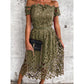 Women's Sexy Off-Shoulder Lace Loose Fit Dress