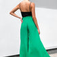 Women's Casual Elastic Waist Wide-Leg Pants