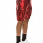 Satin Cargo Shorts