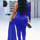 Women's One Shoulder Long Sleeve Casual Jumpsuits