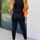 Women's Insert Chic Suits Sleeveless Crop Top & Slim Workout Pants Set