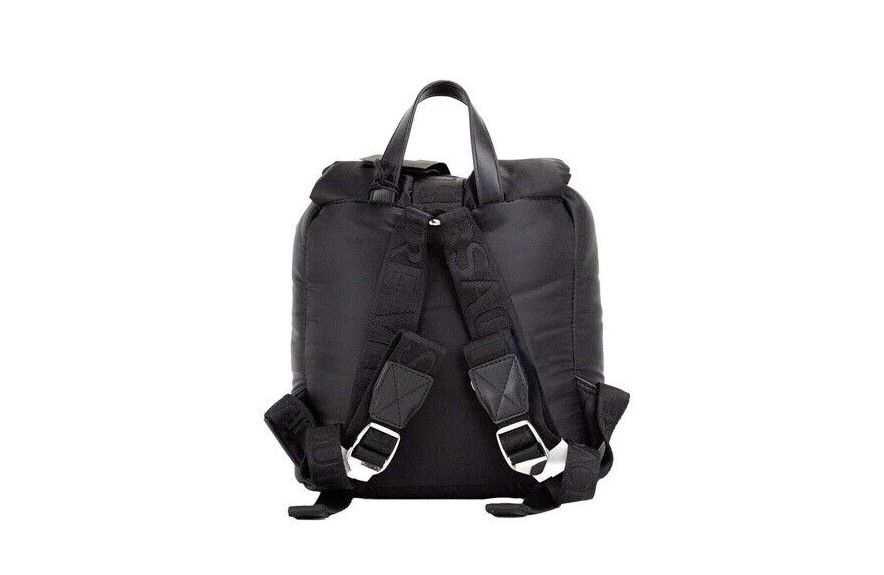 Versace Jeans Couture Small Black Puffy Nylon Safety Buckle Backpack