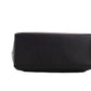 Versace Jeans Couture Black Grained Faux Leather Logo Lock Tote