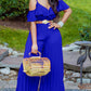 Women's Short Sleeve Off Shoulder Jumpsuit Summer Chic Wide Leg, No Belt