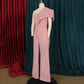 Women's One Shoulder High Waisted Short Sleeve Jumpsuit