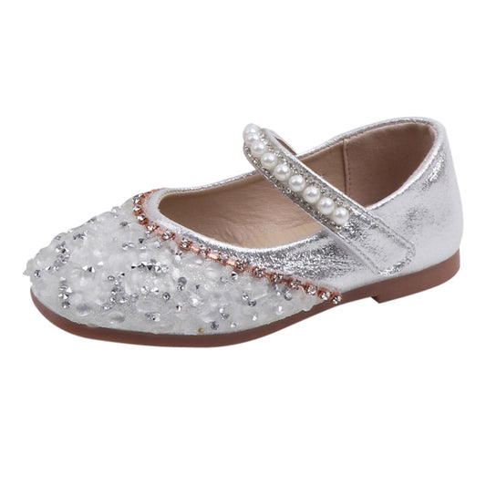 Girl's Princess Shoes, White, Gold, Pink, Black Infant to Kids