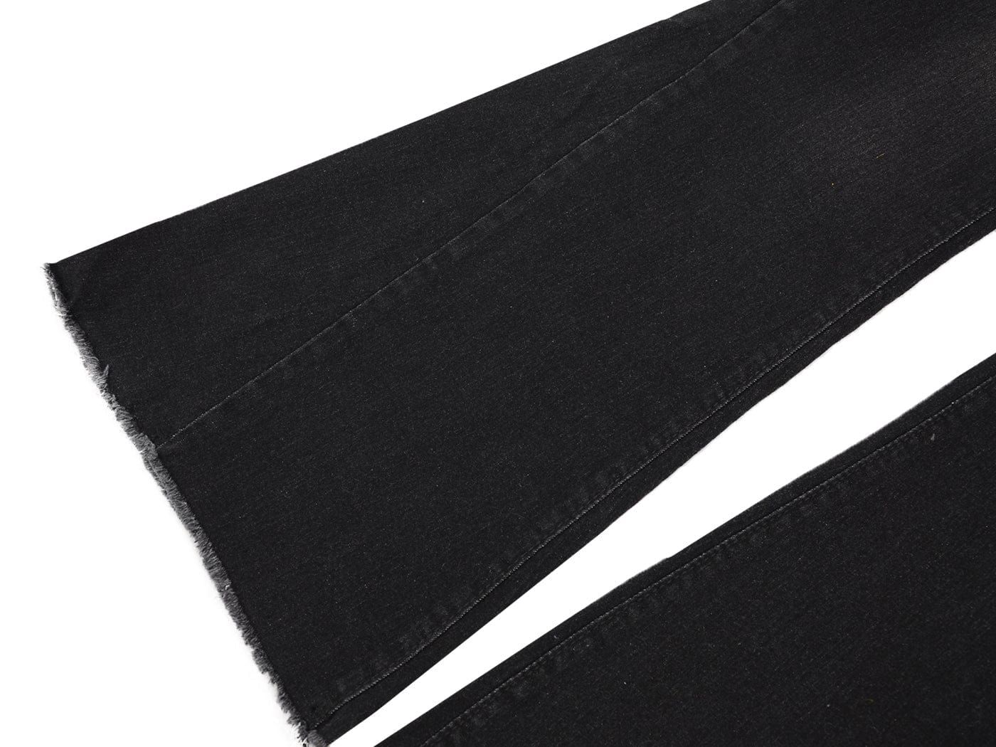 Women's Elastic Waist Distressed Flared Long Bell Bottom Denim Jeans