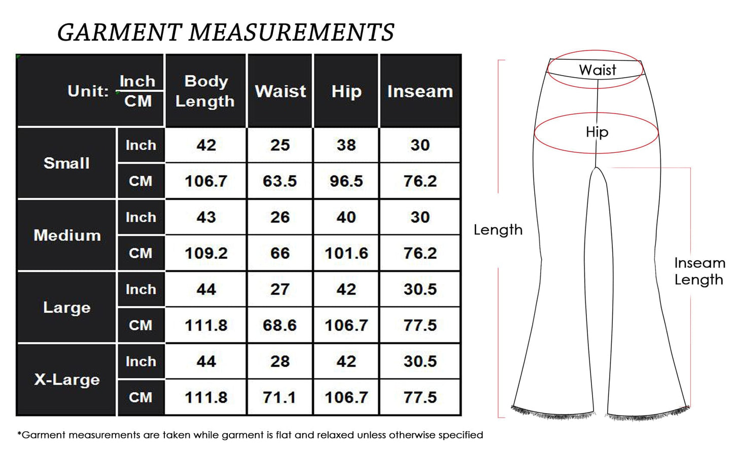 Women's Elastic Waist Distressed Flared Long Bell Bottom Denim Jeans