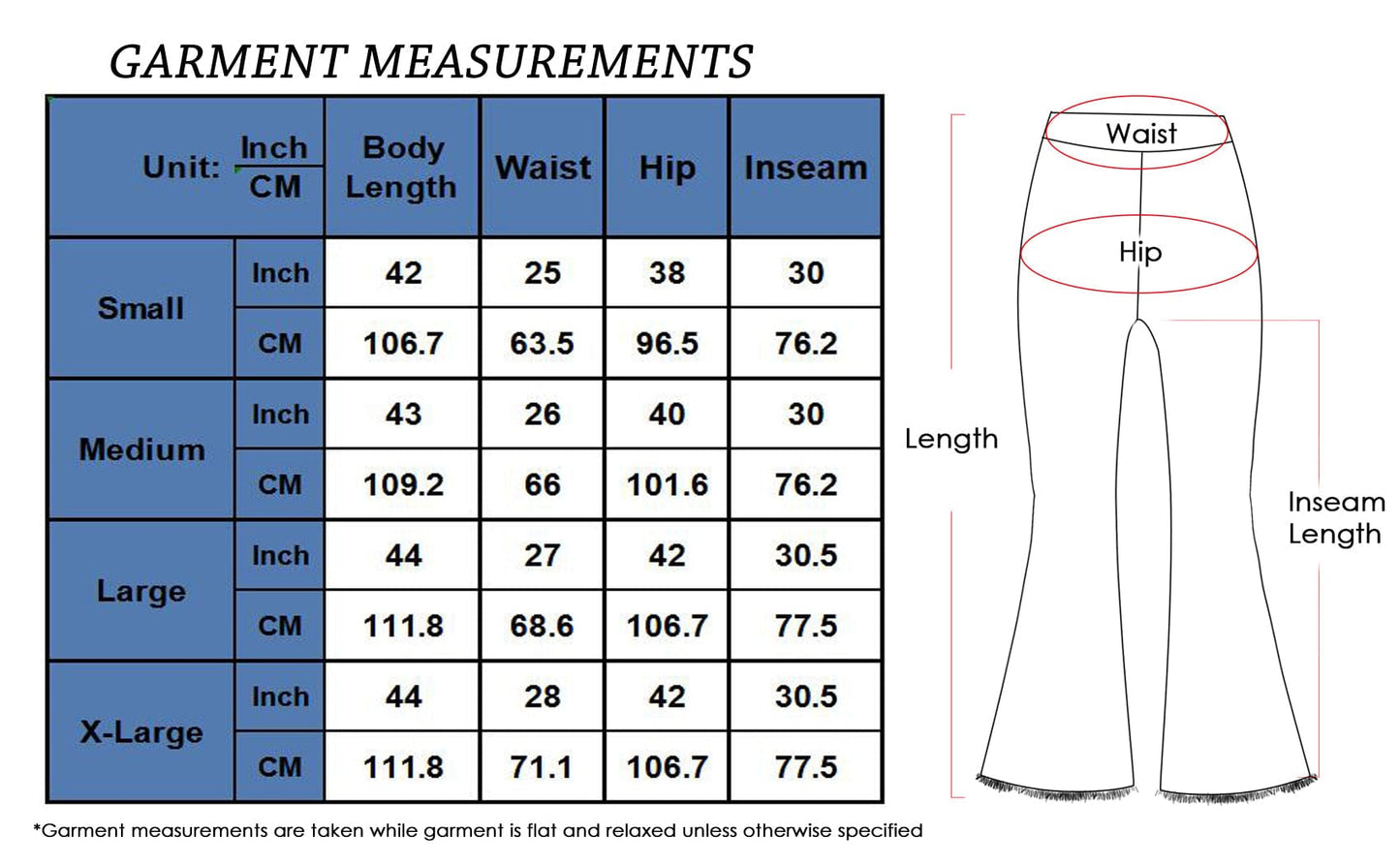 Women's Elastic Waist Distressed Flared Long Bell Bottom Denim Jeans