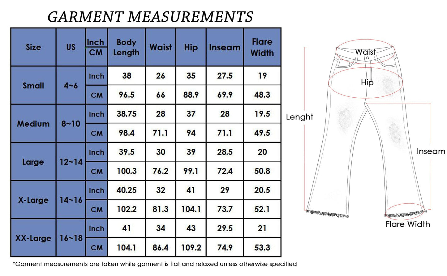 Bell Bottom High Waist Denim Jeans