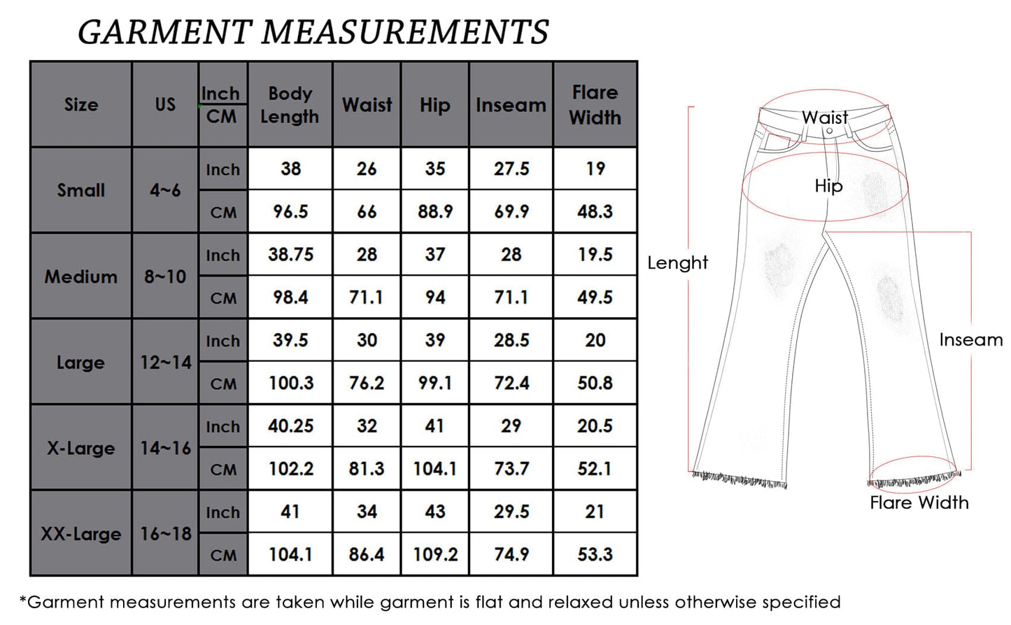 Bell Bottom High Waist Denim Jeans
