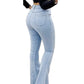 Bell Bottom High Waist Denim Jeans