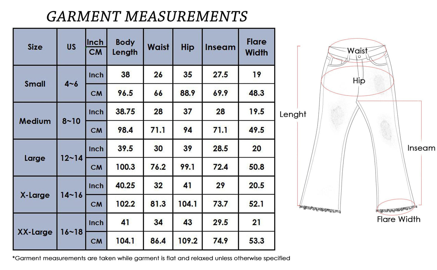 Bell Bottom High Waist Denim Jeans