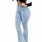 Bell Bottom High Waist Denim Jeans