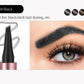 Waterproof And Smooth Not Smudge Four-fork Liquid Eyebrow Pencil