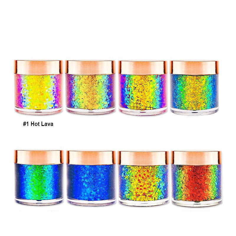 Chameleon 8 Colors Gold Leaf Sequins Gel Eye Shadow