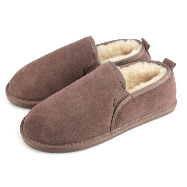 Men's Avi Sheepskin Turn Slipper - Truffle