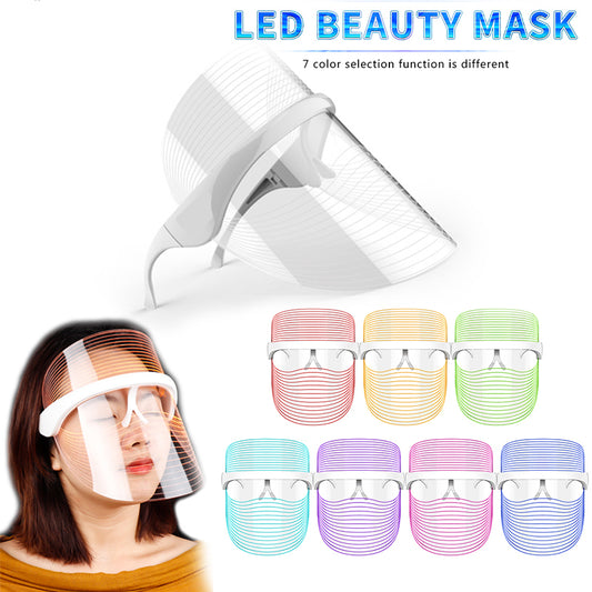 7 Color LED Mask Red Light Therapy Skin Rejuvenation Massager Beauty Home Skin Whitening Anti Aging Spa Device