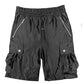 Satin Cargo Shorts