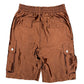 Satin Cargo Shorts