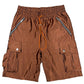 Satin Cargo Shorts