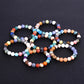 Handmade Solar System Eight Natural Stone Planet Universe Solar Chakra Bracelet