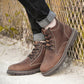 Men's Leather Boots Work High-top Boots