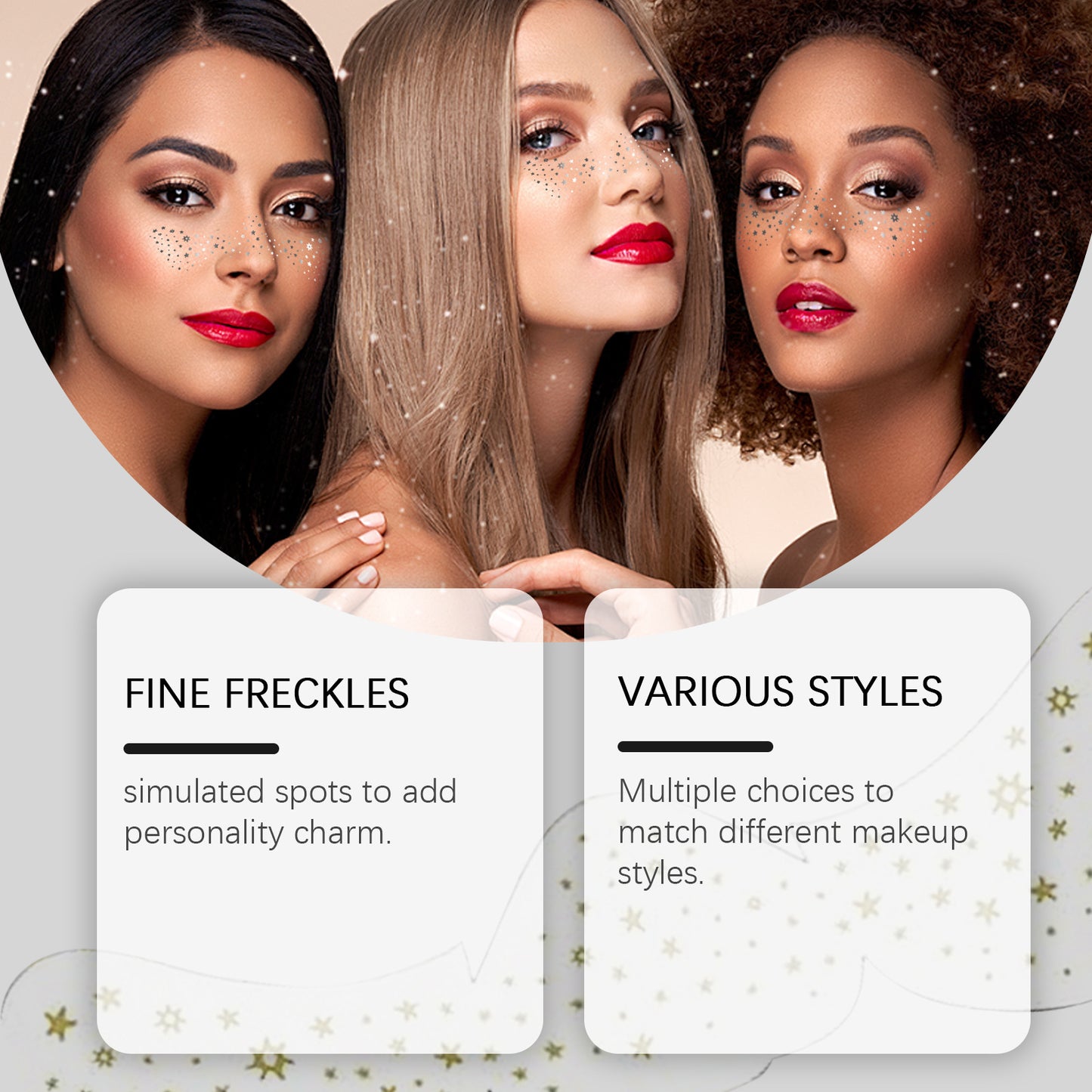 EELHOPE Spots Makeup Stickers Glitter Spots