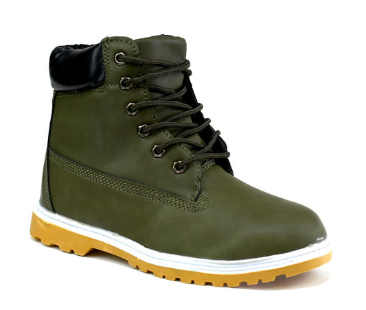 Boys's Builder's Boot Olive