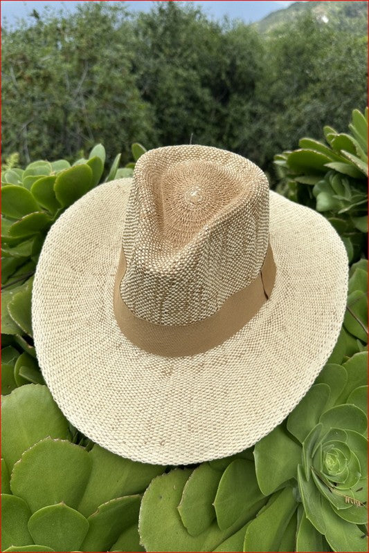 Unisex Braided Straw Cowboy Hat