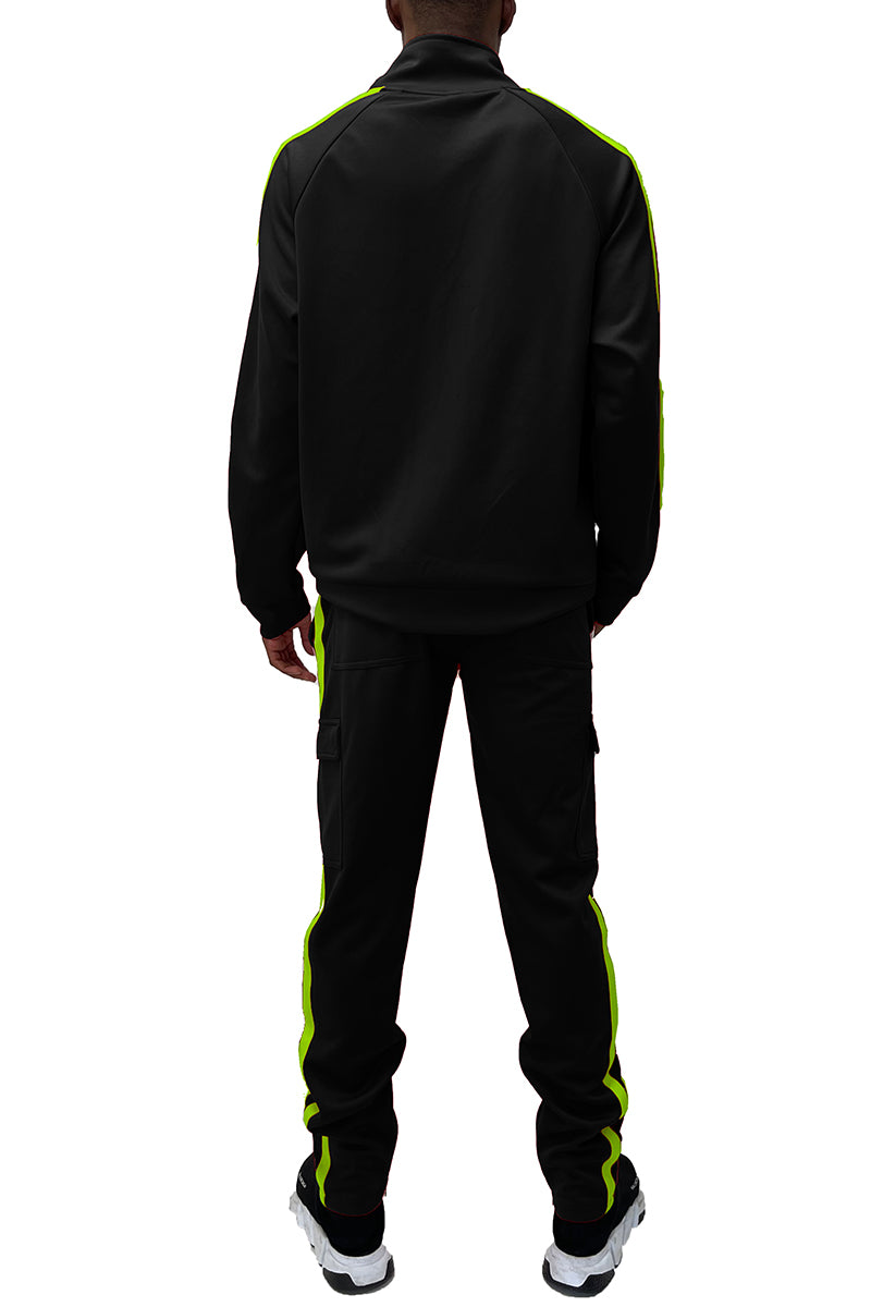 TWO STRIPE CARGO PANT SET