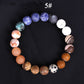 Handmade Solar System Eight Natural Stone Planet Universe Solar Chakra Bracelet
