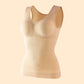Women's Abdomen Sculpting Double Layer Tank Top With Built-in Bra
