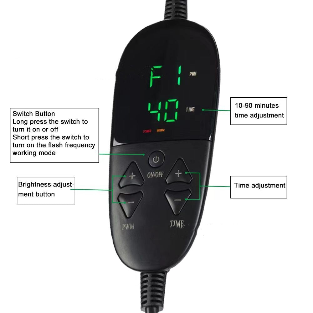 Red Light Hair Follicle Regrowth Stimulation Physiotherapy Canvas Helmet