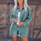 Women's Retro Distressed Corduroy Shirt Jacket