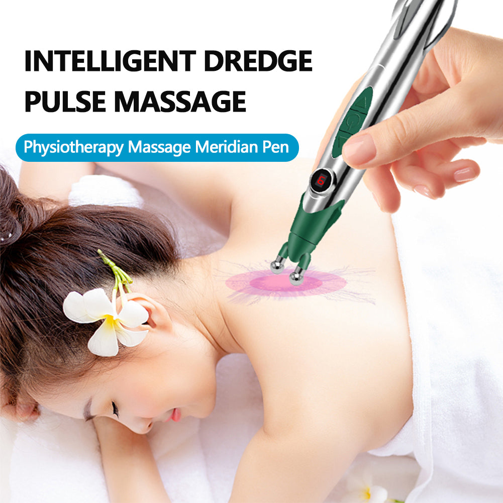 Meridian Electric Massage Pen Muscle Circulation Massage Acupuncture Pain Relief Massager Electronic Therapy Meridian Energy Pen
