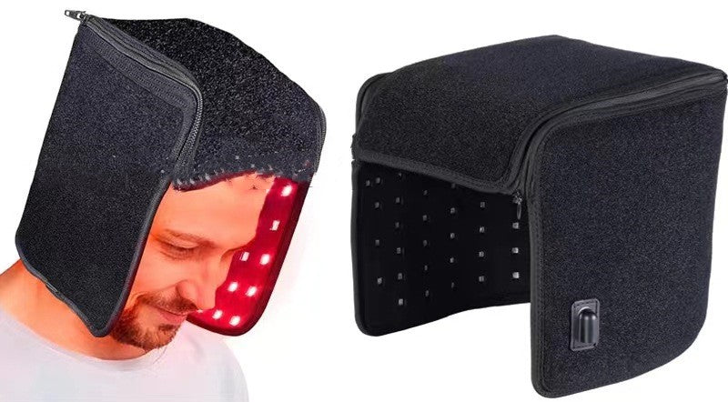 Red Light Hair Follicle Regrowth Stimulation Physiotherapy Canvas Helmet