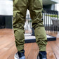 Men's trendy loose straight multi-pocket cargo pants