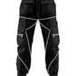Men's trendy loose straight multi-pocket cargo pants