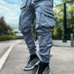 Men's trendy loose straight multi-pocket cargo pants