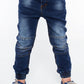 Denim jeans with elasticated legs NDZ213