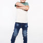 Denim jeans with elasticated legs NDZ213
