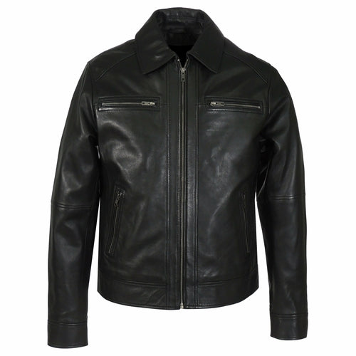 Mens Cameron Leather Jacket