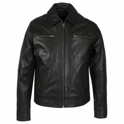 Mens Cameron Leather Jacket