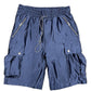 Satin Cargo Shorts